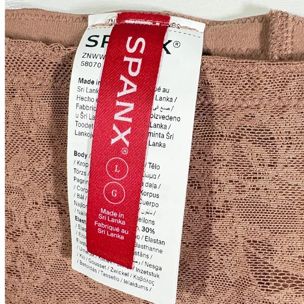 Spanx Supersmooth Day to Date Night Lace Girlshort Cinnamon 10594R L - Image 6
