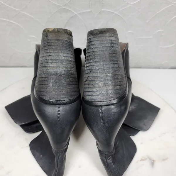 Vince‎ Camuto Helyn Ankle Boots Womens 8.5 Black Soft Leather Pull On Block Heel - Image 13