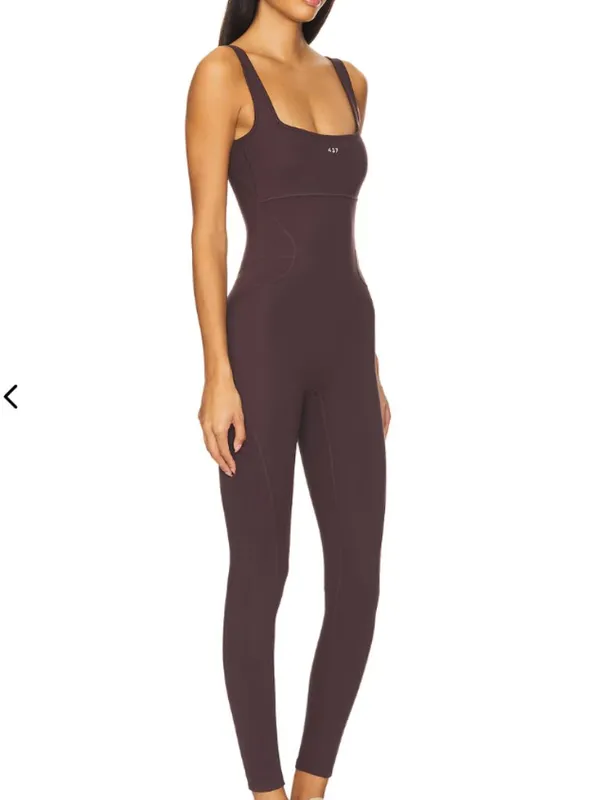 437 The Curve Onesie One Piece Ruched Butt Espresso Brown XS - Image 2