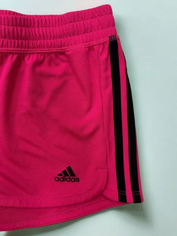 🏋🏻‍♀️ Adidas Athletic Shorts in Hot Pink w/ Black Stripes | Women’s Sz Sm - Image 3