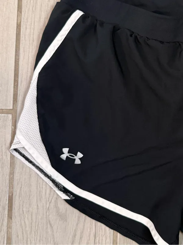 Under Armour Black Athletic Shorts with White Accent - Image 3