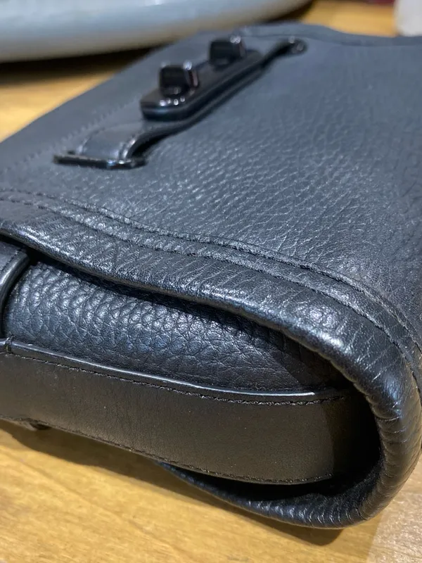 Coach Black Pebbled Leather Convertible Crossbody - Image 8