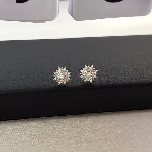 9mm CZ Sun Stud Earrings for Men Women,Streetwear Punk Hip Hop Unisex Style - Image 3