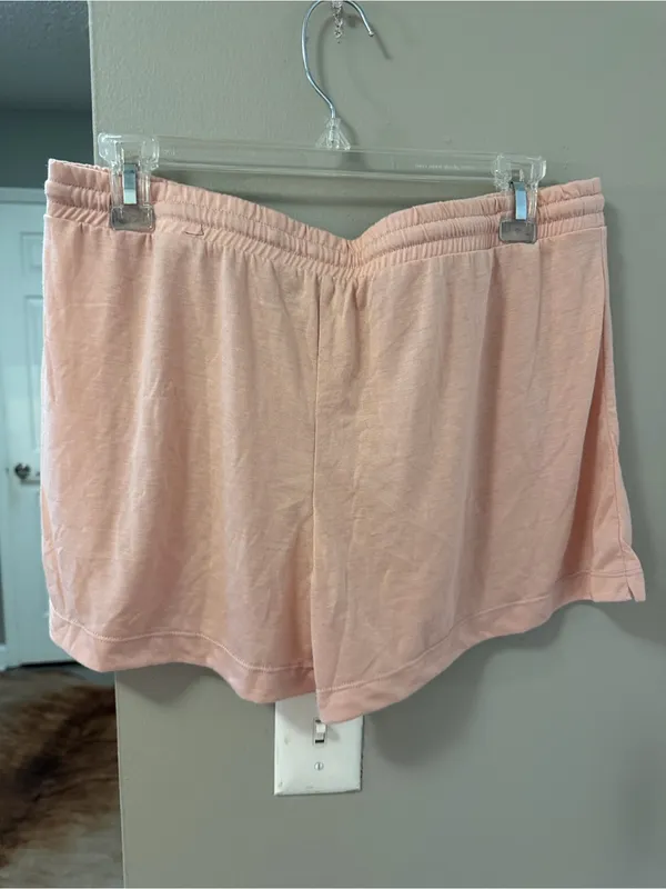 NWT Andie The Short Bamboo Jersey Pull On Drawstring Waist blush Women's Size L - Image 6