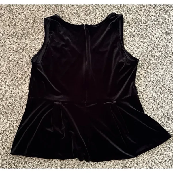 Lane Bryant Women's Sleeveless Black Velvet Beads Tank Top Size 18/20‎ - Image 6
