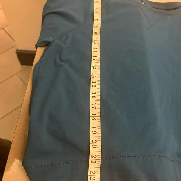 Danskin Blue 3/4 Sleeve Sweatshirt Large - Image 5