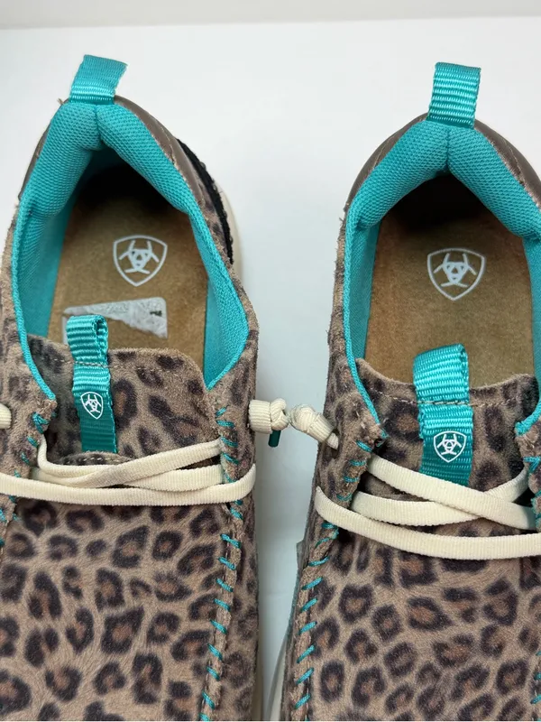 Ariat Hilo Leopard Print Casual Shoes Women’s 7.5B Brown Turquoise Comfort - Image 5
