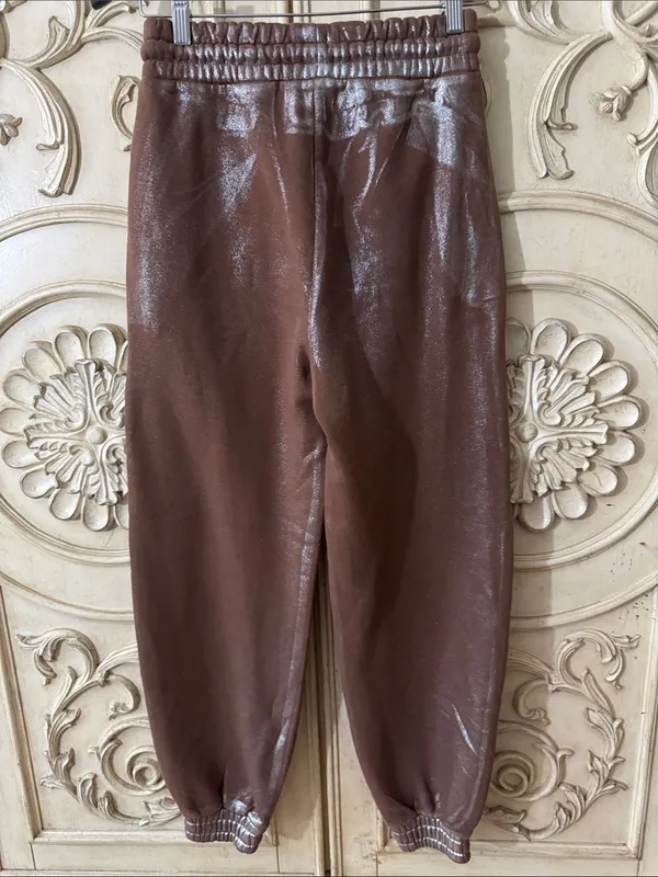 Unbranded Brown Jogger Pants made in Turkey Size 4 - Image 7