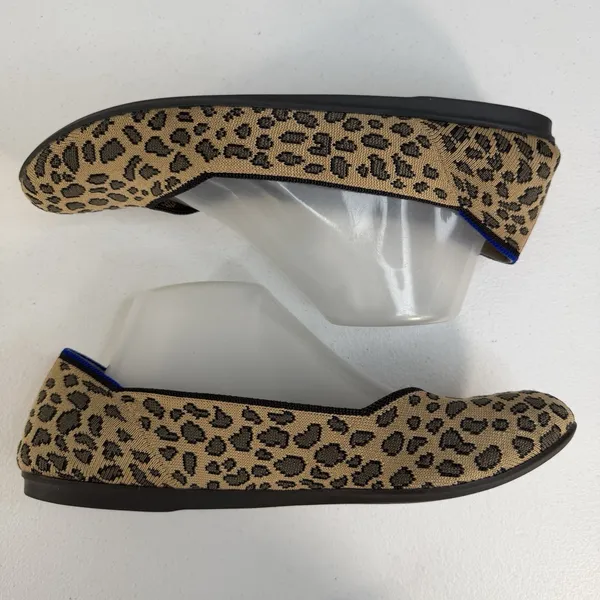 Rothy's Size 10 The Flat Ballet Spotted Leopard Animal Print‎ Round Toe Retired - Image 3