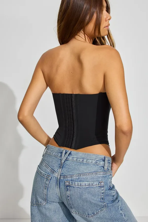 Garage Mesh Longline Tube Corset Top - Image 4