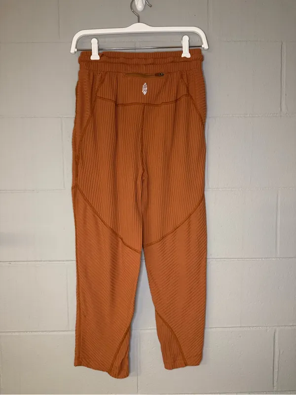FP Movement Loose Ribbed Sweatpants in Rust Color Women’s Size XS Loungewear - Image 2
