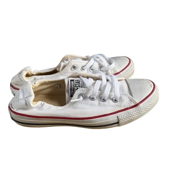 Converse Chuck Taylor All Star Shoreline White Canvas Slip On Womens 8‎ - Image 4
