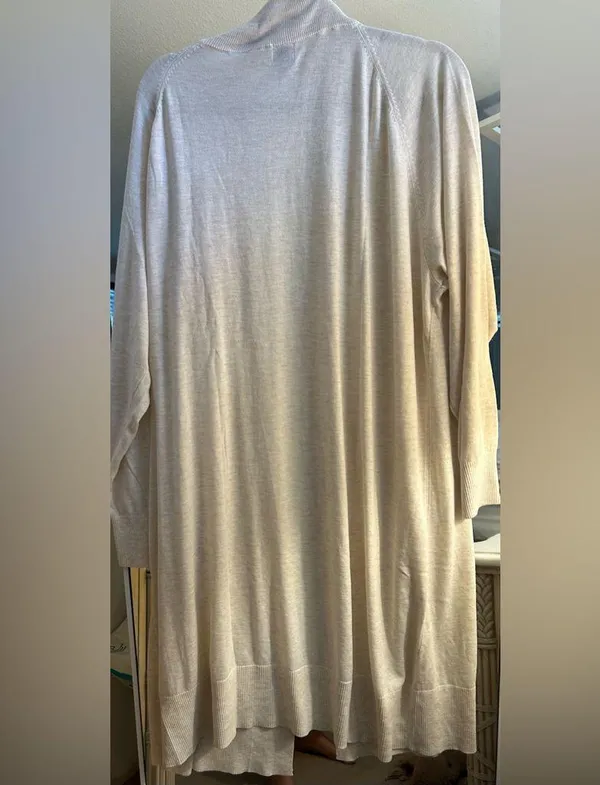 NEW Oatmeal Women’s Duster Lightweight Long Cardigan 2X - Image 6