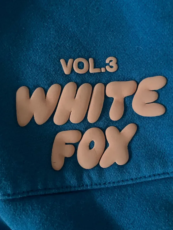 Blue White Fox Sweatpants Boutique - Image 4