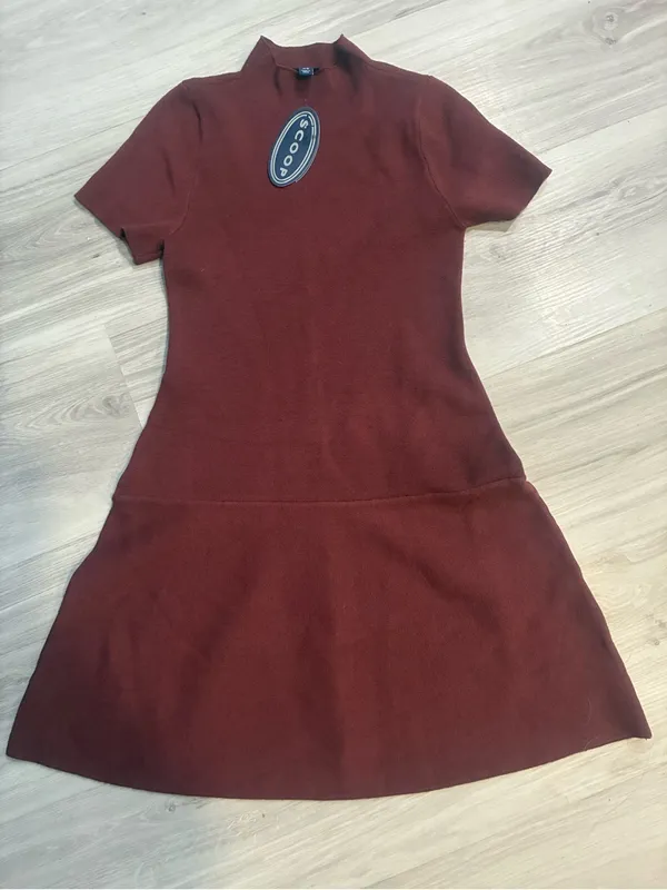 Scoop Women’s Jacquard Fit & Flare Sweater Dress, Sizes XS - Image 3