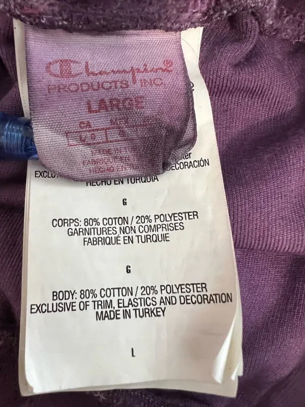Champion Ladies Velour Purple Pants - Image 4