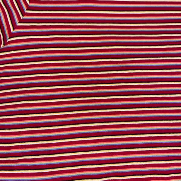 Stylish Striped Short Sleeve Top in Red and Yellow - Image 5