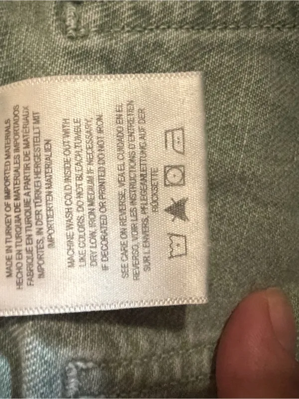 Agolde Cooper Organic Cotton High Rise Utility Cargo Sage Green Pants 29 - Image 8