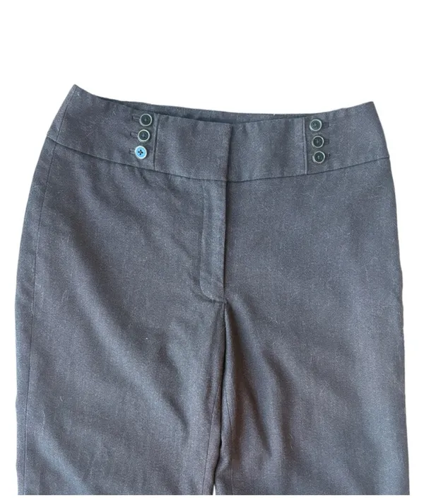 White House | Black Market Dark Plum The Wide Leg Lined Pants - Image 3