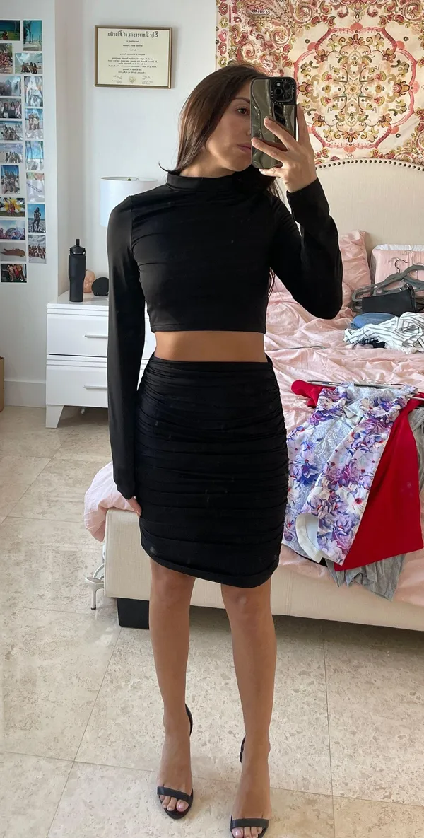 Boutique Skirt Set Black - Image 5