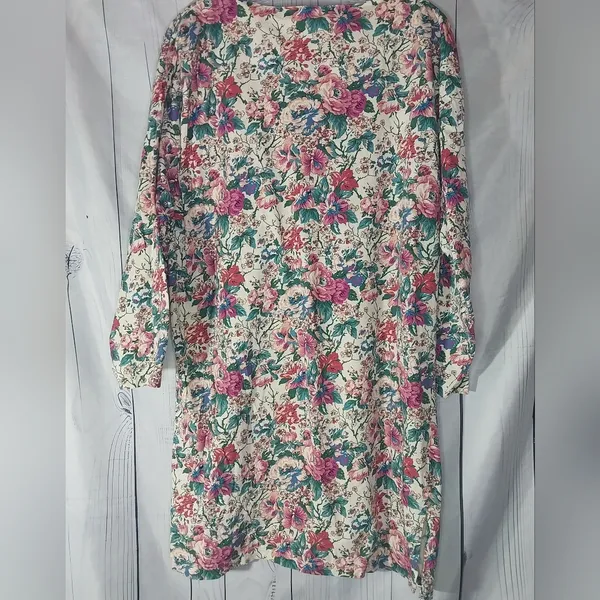 Victoria's Secret Gold Label Vintage 90's Floral Pull-Over Pajama Dress - Image 2