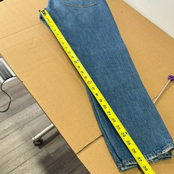 Levi’s‎ Wedgie Straight Fit Denim High Rise Button Fly Jeans Medium Wash - Image 13