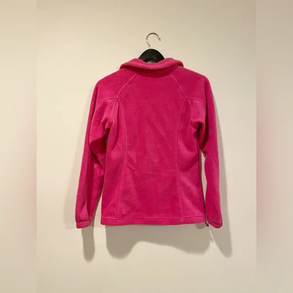 Hot pink Columbia fleece jacket - Image 3
