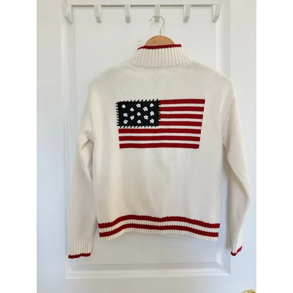 Universal Thread Americana Collared Pullover Sweater Nantucket Fall Winter - Image 4