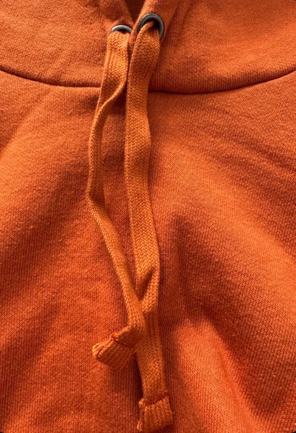 New Fanatics Burnt Orange Blank Fleece Hoodie Sweatshirt XL - Image 4