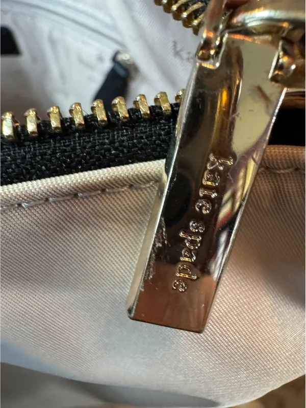 Kate Spade Tan and Black Large Zip Tote - Image 7