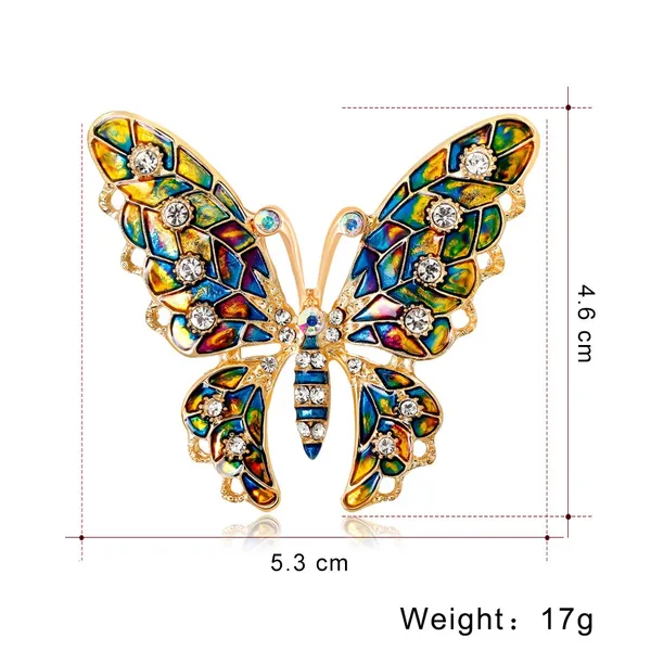 Colorful Butterfly Brooch Pin for Women - Image 3