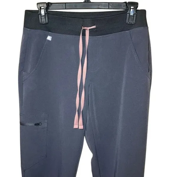 Figs Grey Zamora Jogger Medical Scrubs Pants Womens Xs/P #749 - Image 2