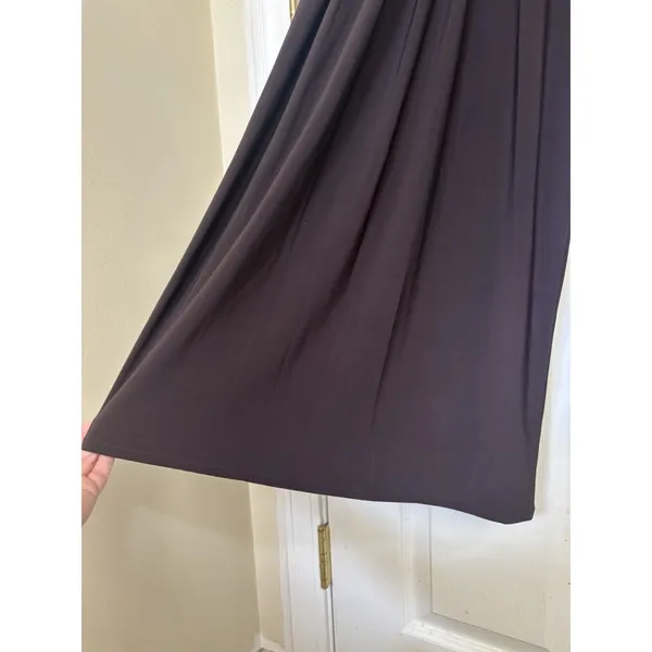 Talk of the Walk Brown High Rise Extra Wide Leg Pull On Pants Large Pockets M - Image 5