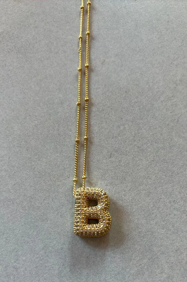 Bundle Of “B” Necklaces Multiple - Image 3