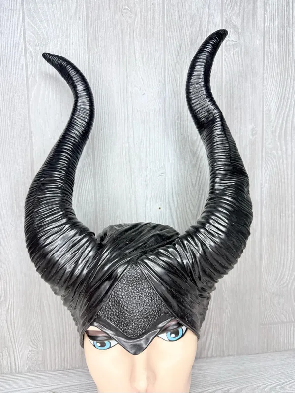 Deluxe Long Queen Horns maleficent Headpiece hat horns Halloween costume - Image 2