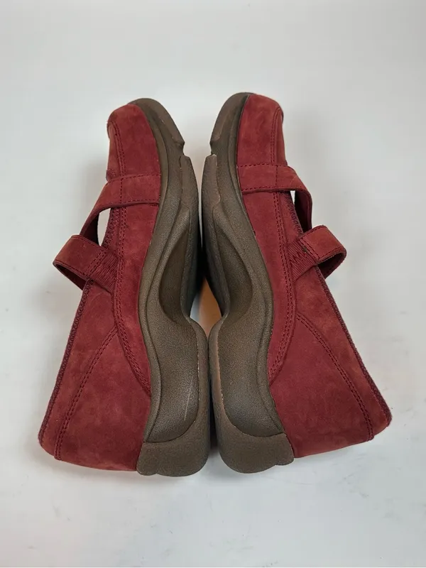 Dansko Red Suede Leather Mary Jane Comfort Shoes EU 37 US 6.5-7 - Image 6