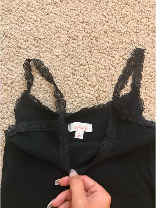 Target Plain tank top with lace - Image 2