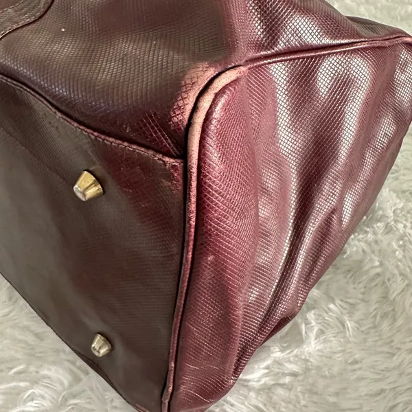 Vintage Bottega Veneta Leather Overnight‎ Duffle Bag - Image 12