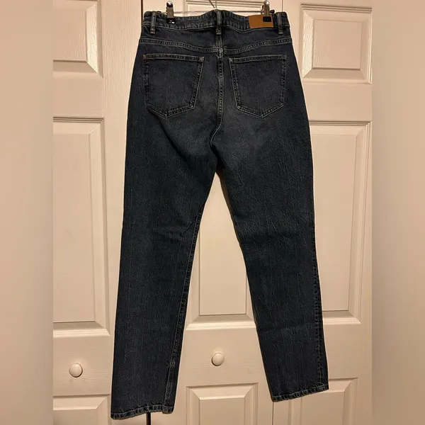 Zara Dark Blue Straight Jeans - Image 2