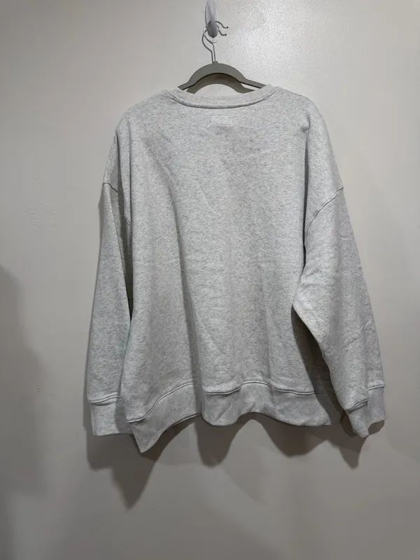 American Eagle Oversized Crewneck Sweatshirt Gray Size XXL - Image 5