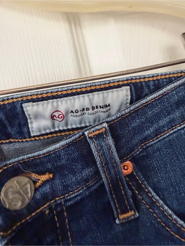 Ag Adriano Goldschmied Indigo Super Skinny Ankle Jeans - Image 5