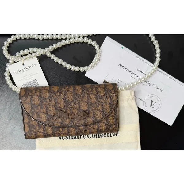 Christian Dior Romantique Bow Clutch/Wallet/WOC Shoulder Bag - Image 2