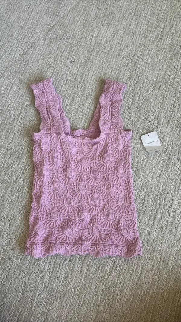 Free People Love Letter Floral Knit Camisole - Image 2