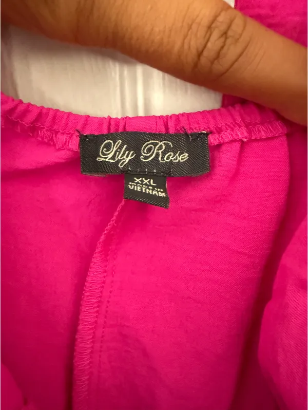 Hot Pink Mini Dress Lily Rose - Image 3