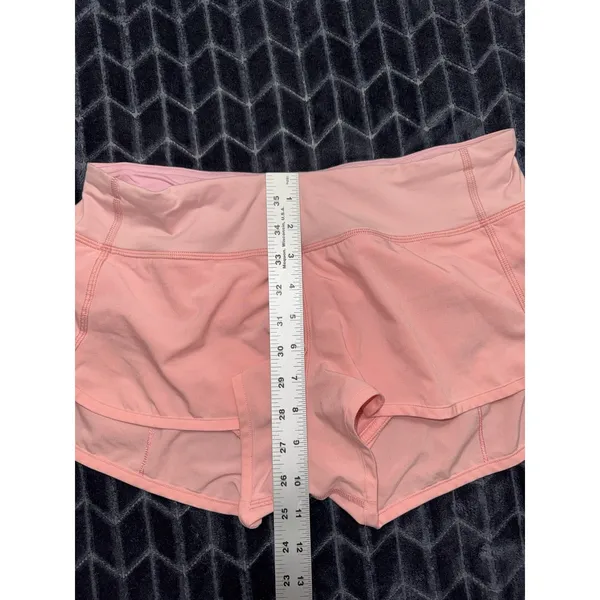 Lululemon Women's Run Time Shorts Athletic Liner Pink Size 6 - Image 7