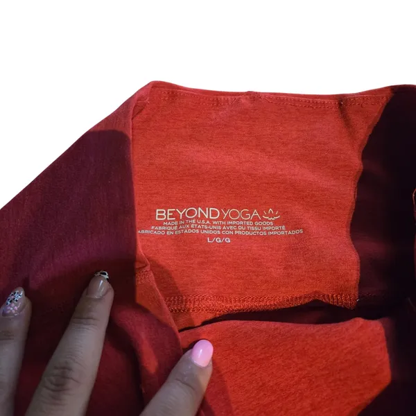 Beyond Yoga Spacedye Red High Waist Leggings Size:‎ L - Image 3