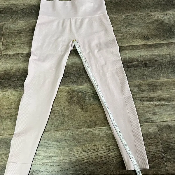 Set Active Sculptflex Legging in Fawn Seamless Ribbed Activewear Pants Medium - Image 5
