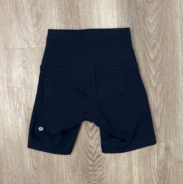 Lululemon Shorts Biker Wunder Train 6" Navy - Image 2