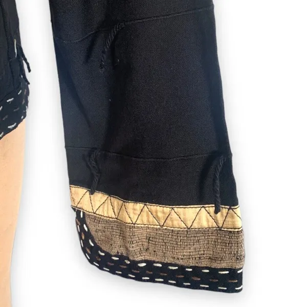 Vintage Yak Magik Jacket 90s‎ Embroidered Western Boho Cropped Black Western - Image 7