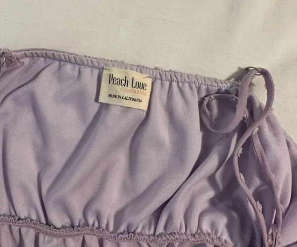 Peach Love Lilac Purple Sundress - Image 3